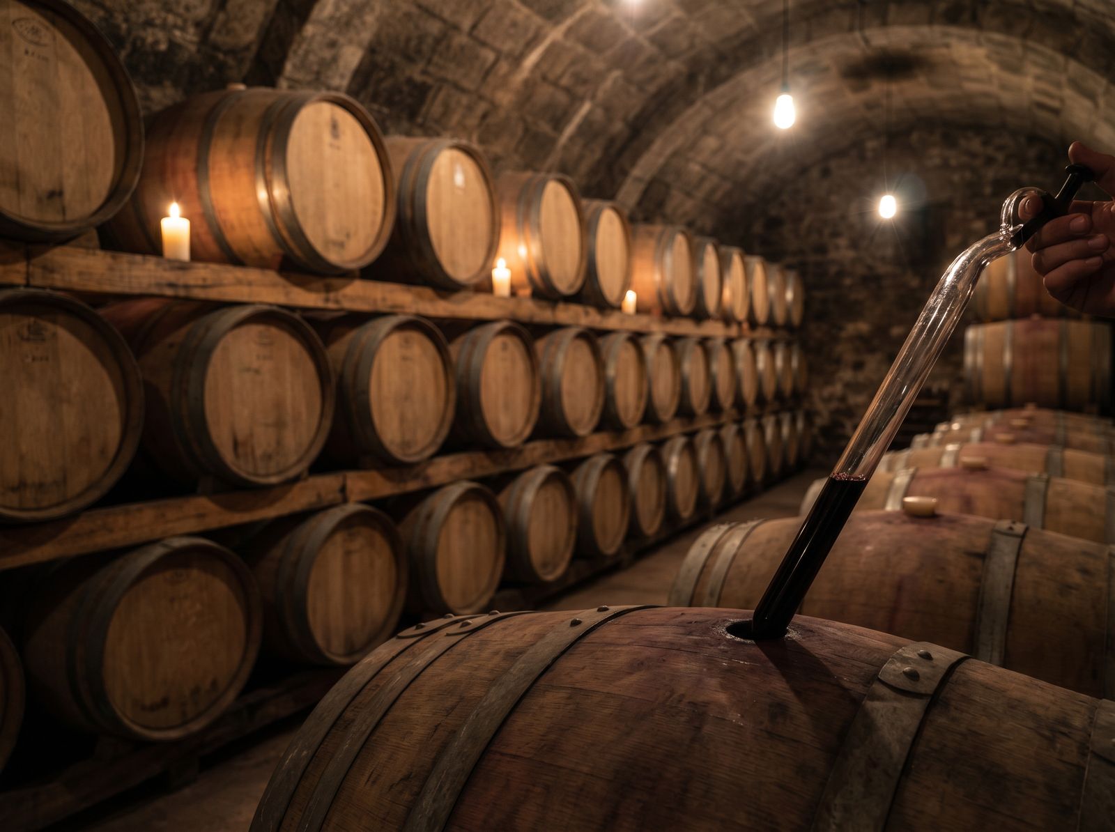 Thùng gỗ sồi Malbec Argentina hầm ủ Mendoza