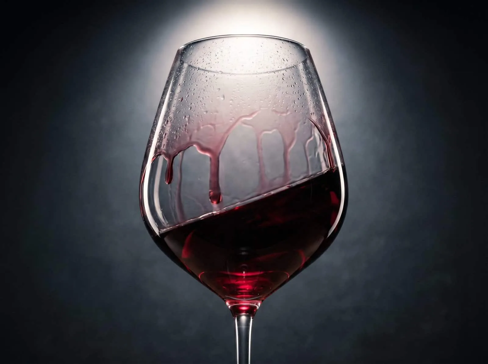 Rượu vang Merlot tasting note ly Burgundy màu ruby garnet WSET