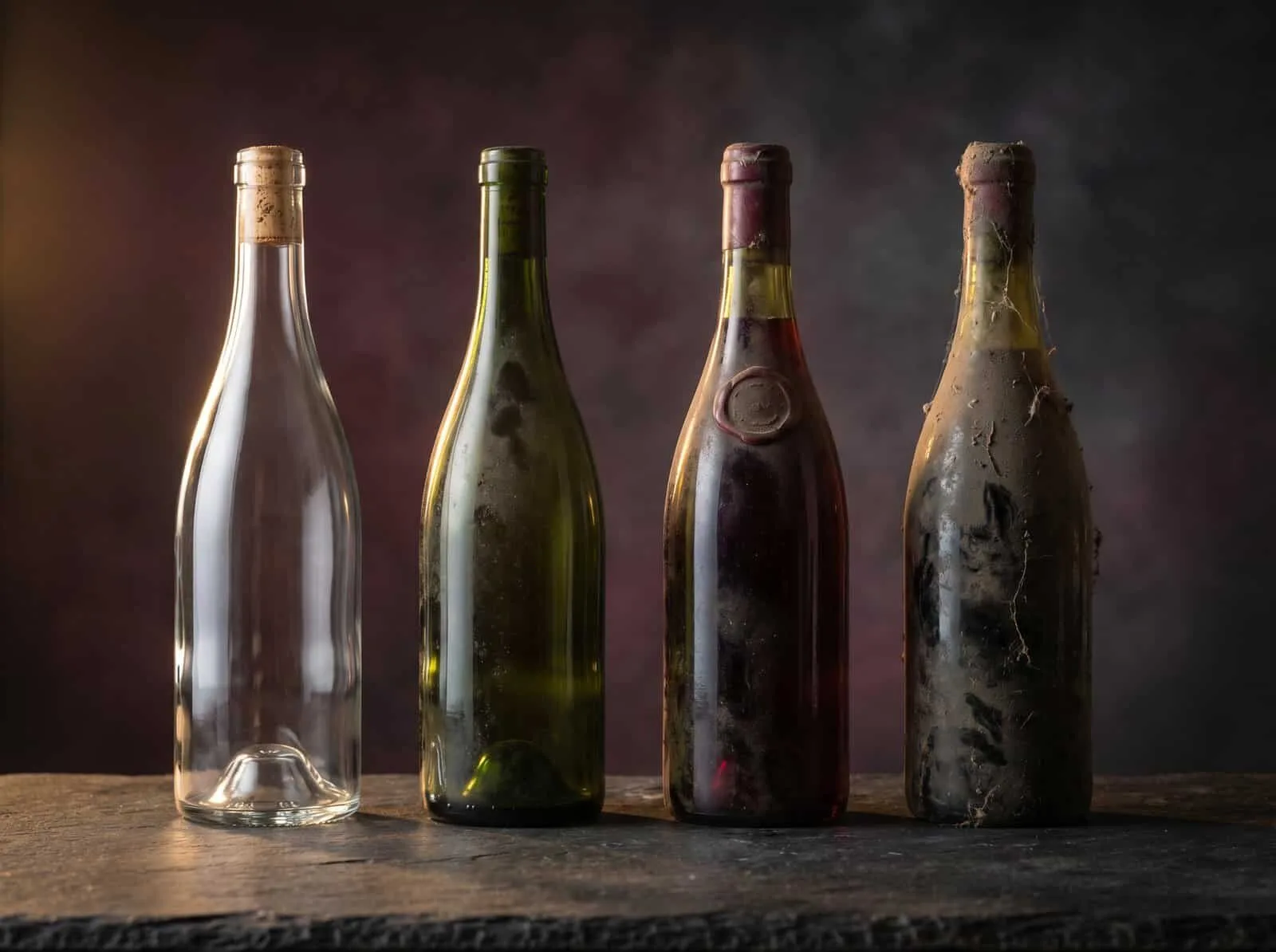 Pinot Noir price tier four bottles arranged wine tiers