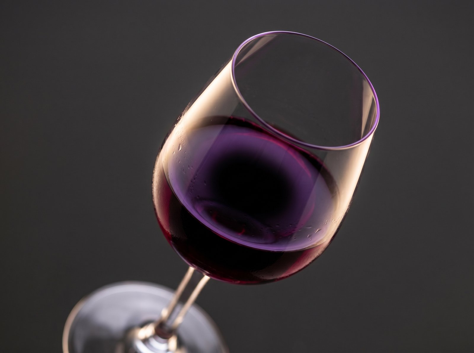Primitivo Zinfandel deep ruby purple wine tasting glass