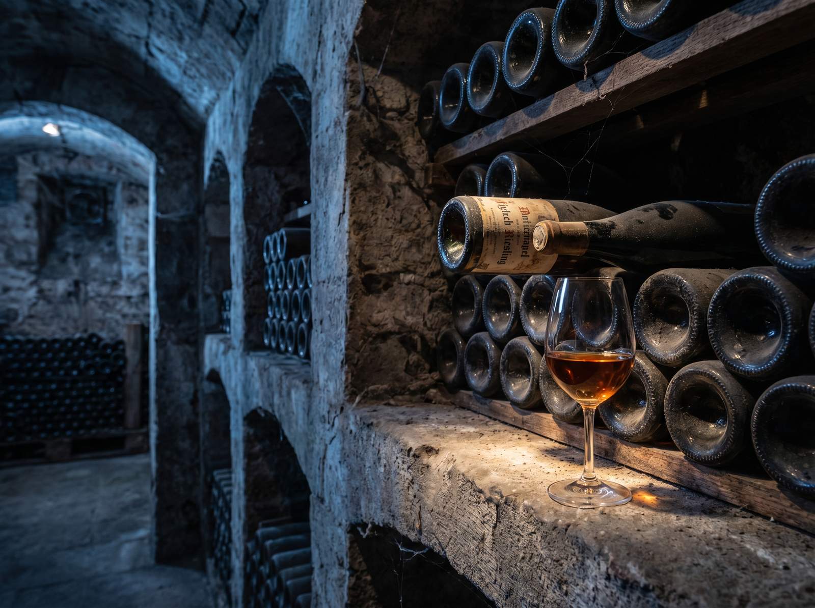 Riesling aged bottles wine cellar aging potential petrol note TDN