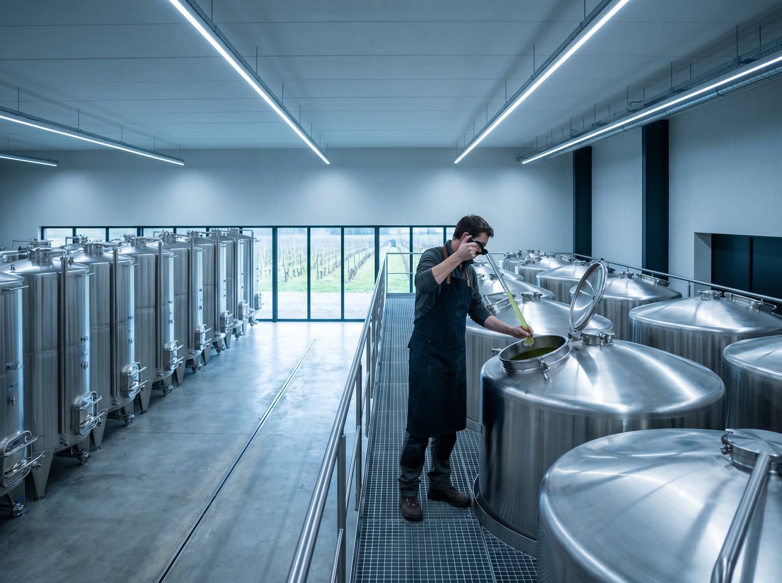 Sauvignon Blanc Loire Valley stainless steel tank cellar winemaking unoaked