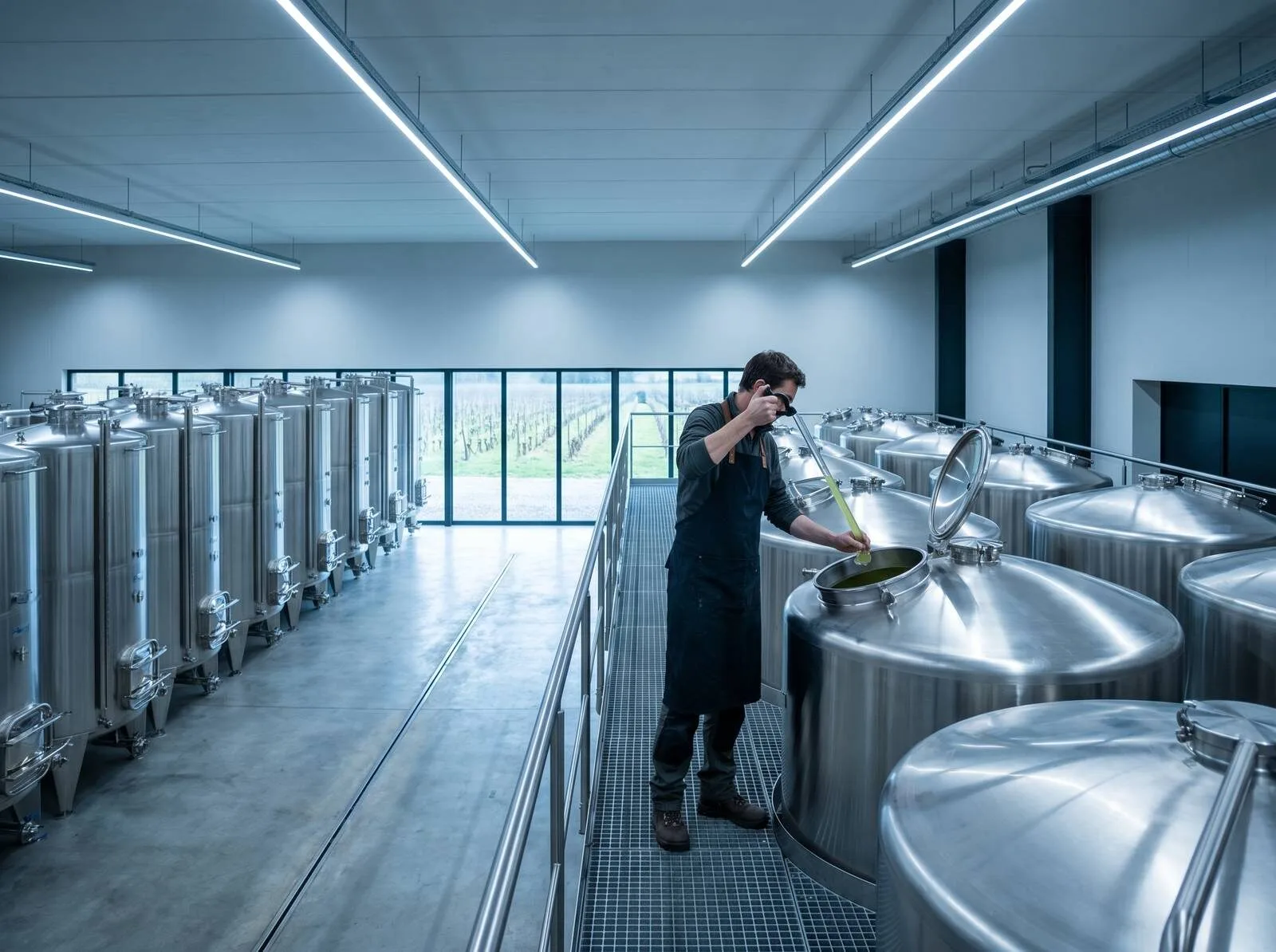 Sauvignon Blanc Loire Valley stainless steel tank cellar winemaking unoaked