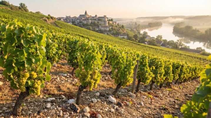 Sauvignon Blanc Loire Valley Sancerre vineyard silex flint hillside hero