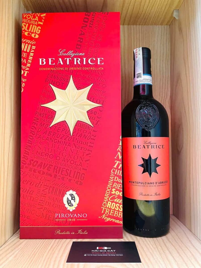 Hộp quà của rượu vang Beatrice Montepulciano D'abruzzo