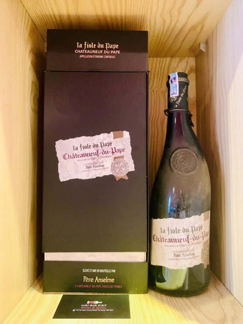 Hộp quà của rượu vang La Fiole Du Pape - Vang Vẹo