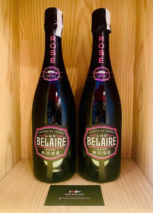 Chai rượu vang nổ Luc Belaire Rare Rose