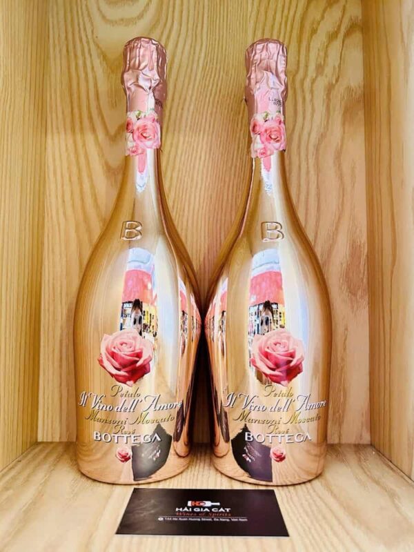 Chai rượu Sparkling Bottega Petalo Manzoni Moscato Rose