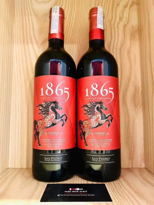 Chai rượu vang 1865 Horse Year 2026 Cabernet Sauvignon, Niên Vụ 2022