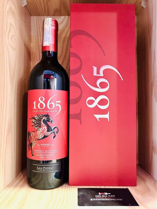 Hộp quà của rượu vang 1865 Horse Year 2026 Cabernet Sauvignon, Niên Vụ 2022