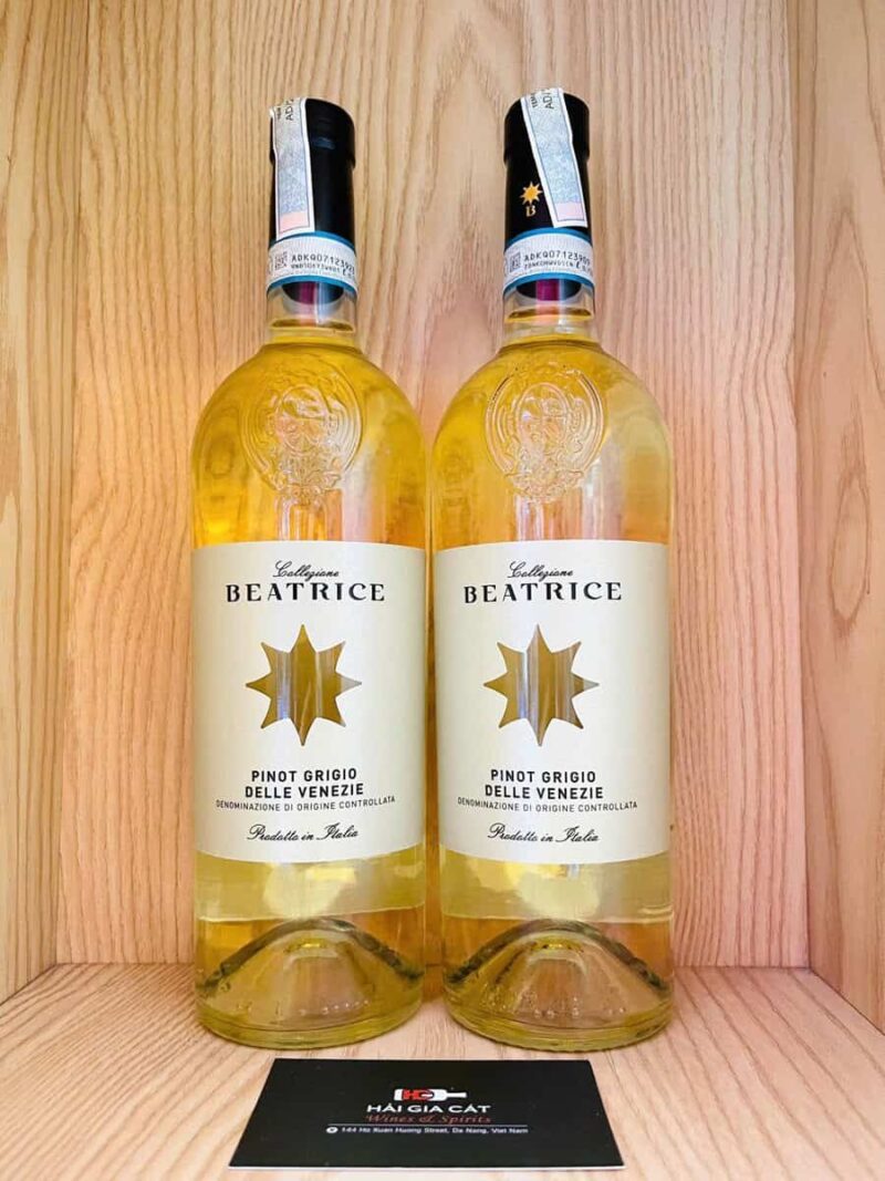 Chai rượu vang Beatrice Pinot Grigio White