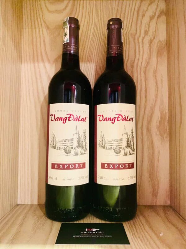Chai rượu vang Đà Lạt Export Red