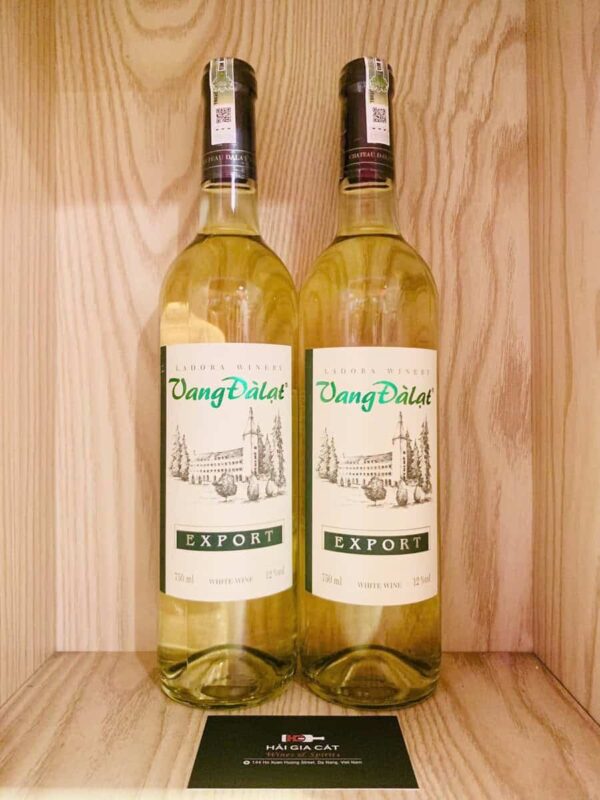 Chai rượu vang Đà Lạt Export White