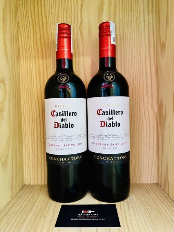 Chai rượu vang Casillero del Diablo Reserva Cabernet Sauvignon 2021