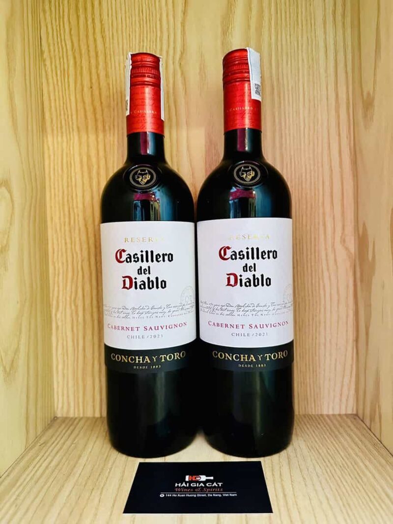 Chai rượu vang Casillero del Diablo Reserva Cabernet Sauvignon 2021