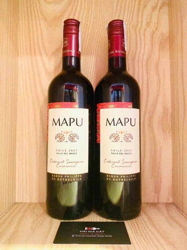 Chai rượu vang Mapu Cabernet Sauvignon Carménère 2023