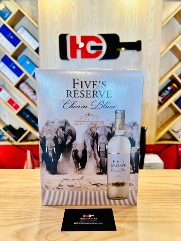 Chai rượu vang Five's Reserve Chenin Blanc 3L