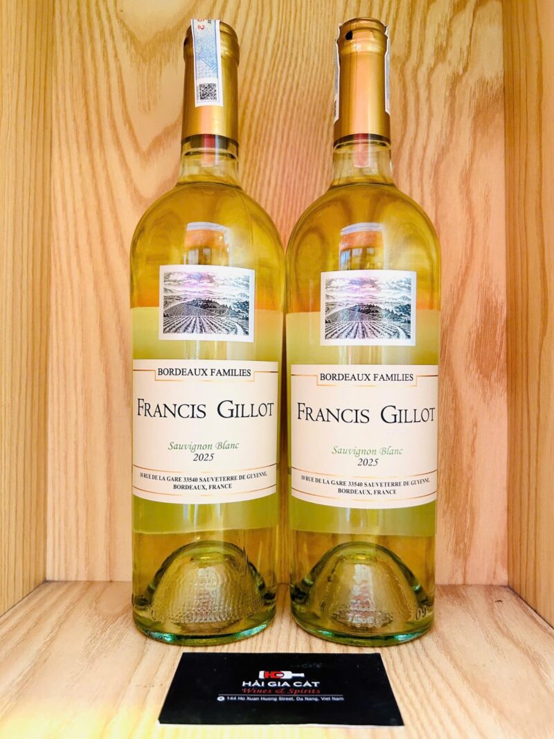 Chai rượu vang Francis Gillot Sauvignon Blanc