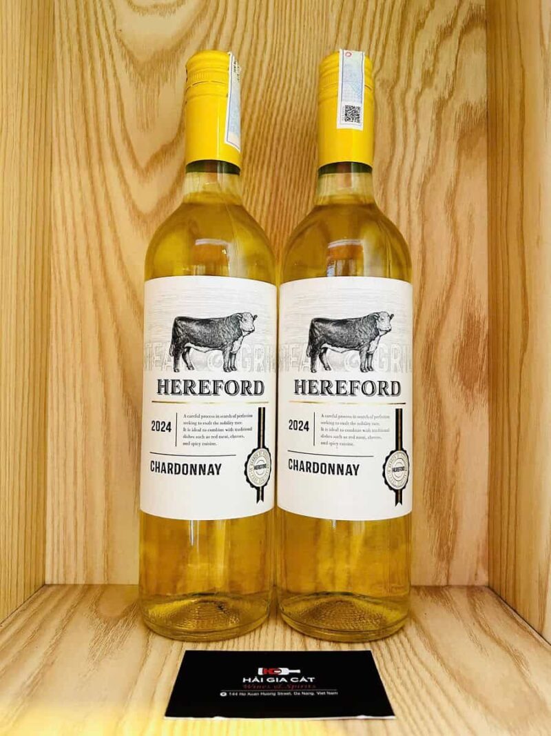 Chai rượu vang Hereford Chardonnay
