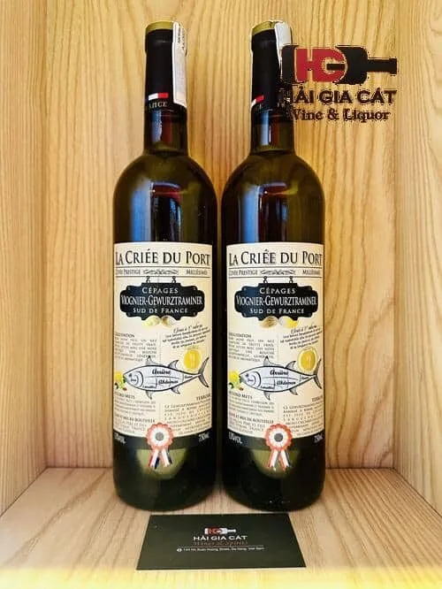 Chai rượu vang La Criee du Port Viognier Gewurztraminer
