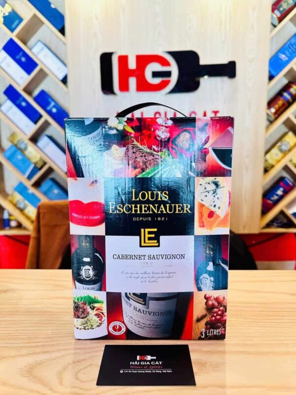 Chai rượu vang Louis Eschenauer Cabernet Sauvignon 3L