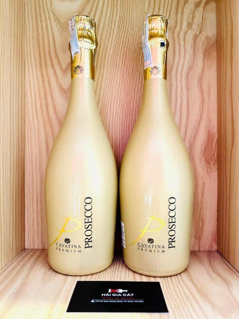 Chai rượu vang nổ Cavatina Premium Prosecco DOC Extra Dry