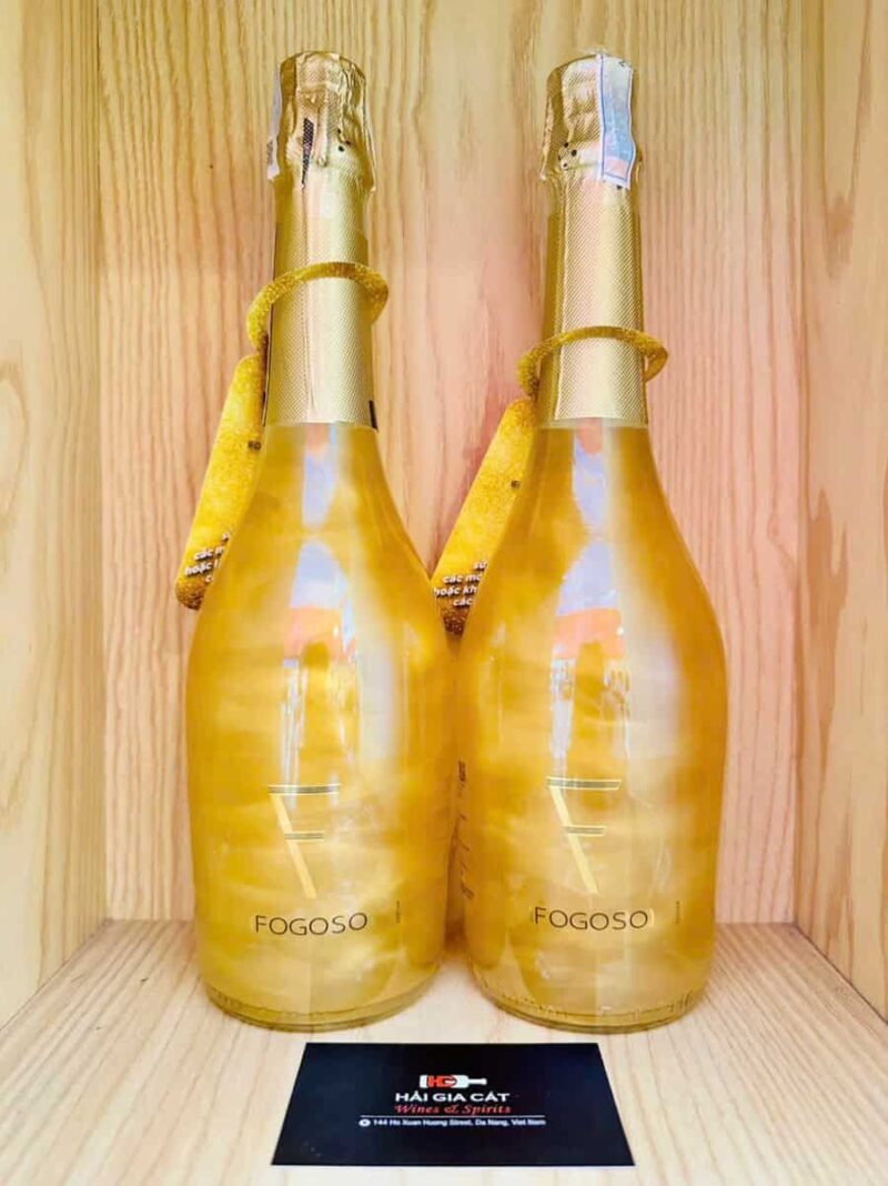 Chai fogoso Sparkling of Fire – Vang sủi Tây Ban Nha màu vàng