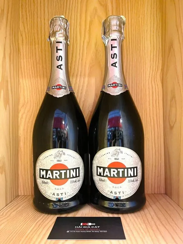 Chai rượu vang nổ Martini Asti D.O.C.G