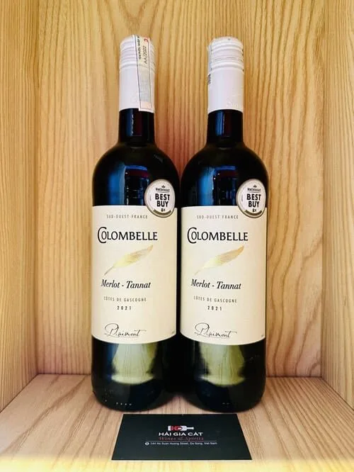 Chai rượu vang Plaimont Colombelle Merlot Tannat