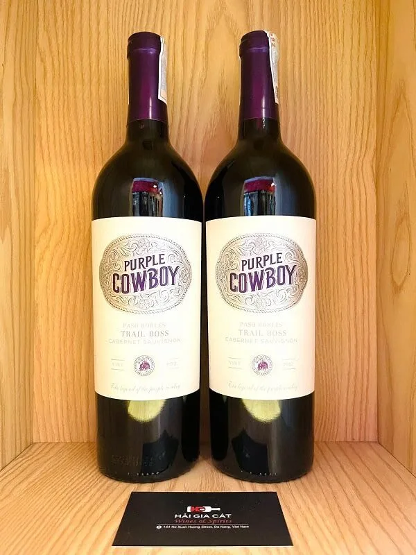 Chai rượu vang Purple Cowboy Trail Boss Cabernet Sauvignon