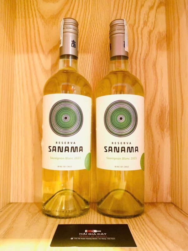 Chai rượu vang Sanama Reserva Sauvignon Blanc 2023