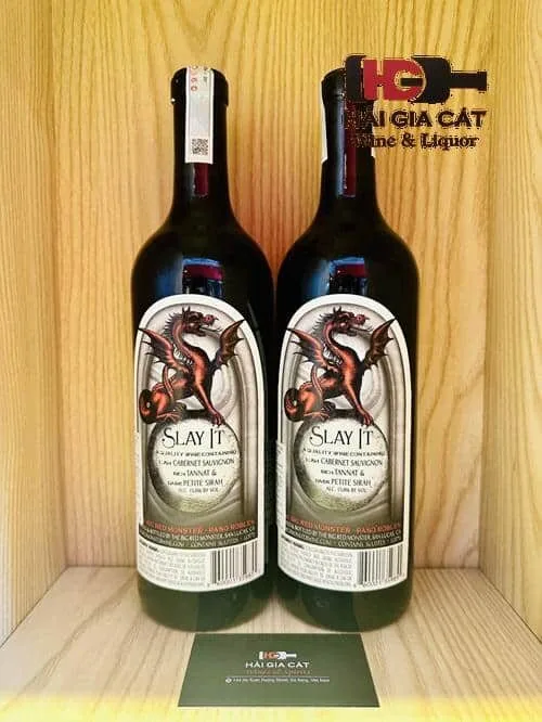 Mặt sau chai rượu vang The Big Red Monster Cabernet Sauvignon Paso Robles
