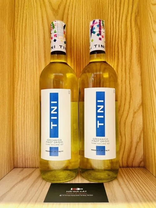 Chai rượu vang Tini Grecanico Pinot Grigio Terre Siciliane