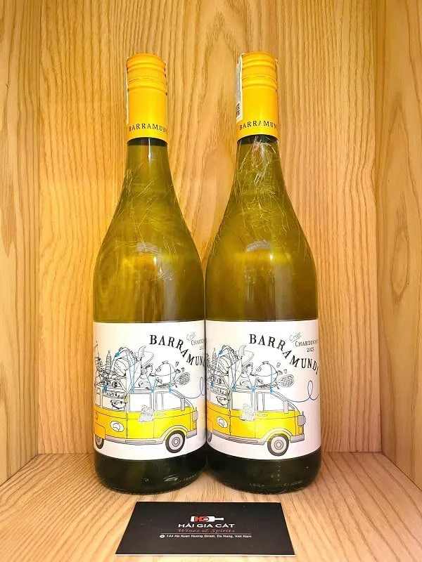 Chai rượu vang trắng Barramundi Chardonnay