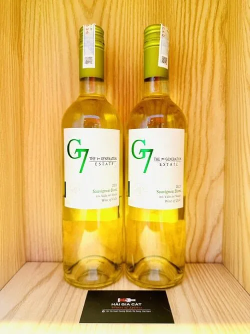 Chai rượu vang trắng G7 Sauvignon Blanc