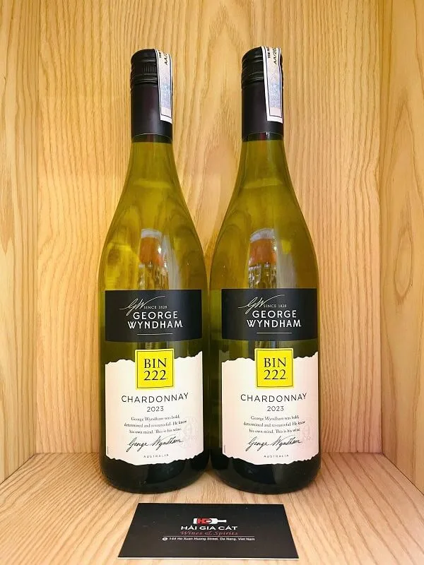 Chai rượu vang trắng George Wyndham Bin 222 Chardonnay 2022
