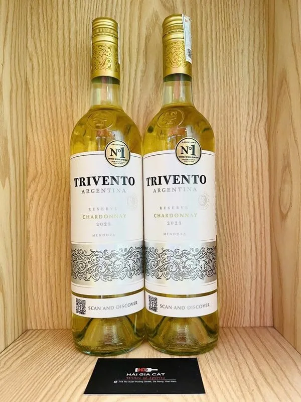 Chai rượu vang Trivento Reserve Chardonnay
