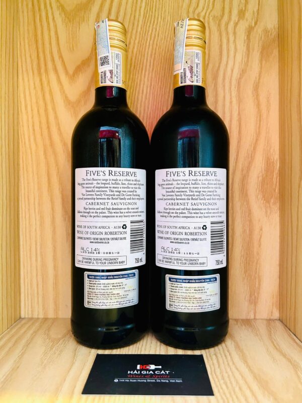 Ảnh khác của rượu vang Five’s Reserve Cabernet Sauvignon
