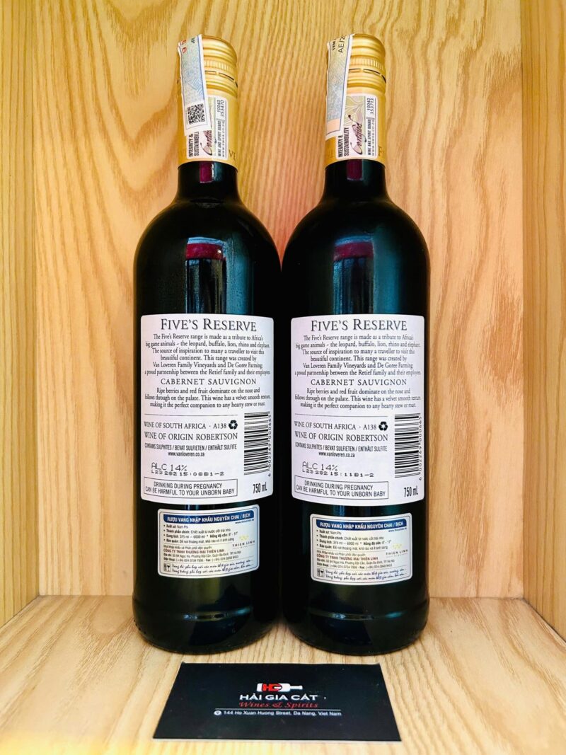 Ảnh khác của rượu vang Five’s Reserve Cabernet Sauvignon