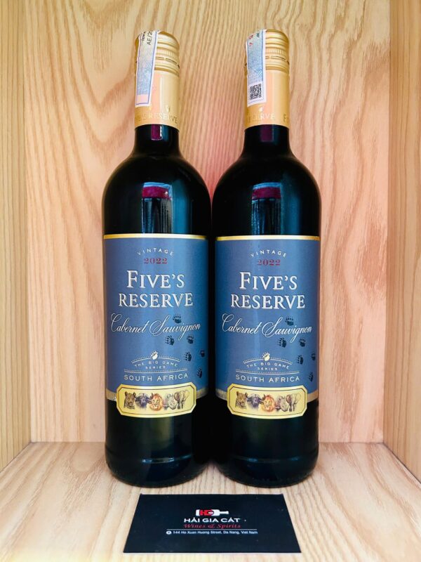 Chai rượu vang Five’s Reserve Cabernet Sauvignon