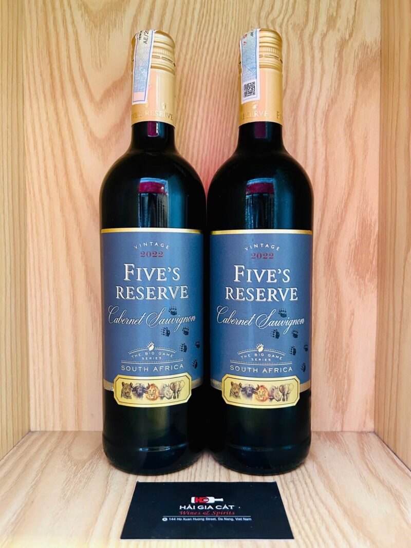 Chai rượu vang Five’s Reserve Cabernet Sauvignon