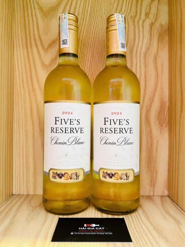 Chai rượu vang Five’s Reserve Chenin Blanc