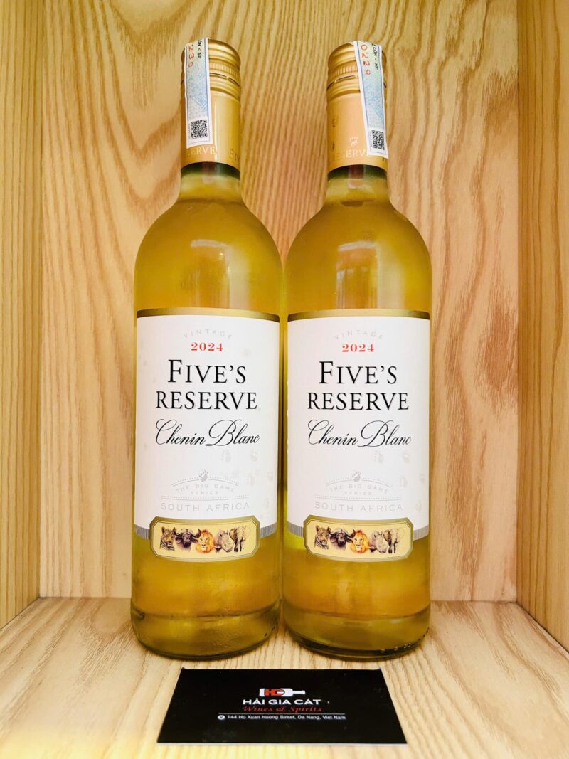 Chai rượu vang Five’s Reserve Chenin Blanc